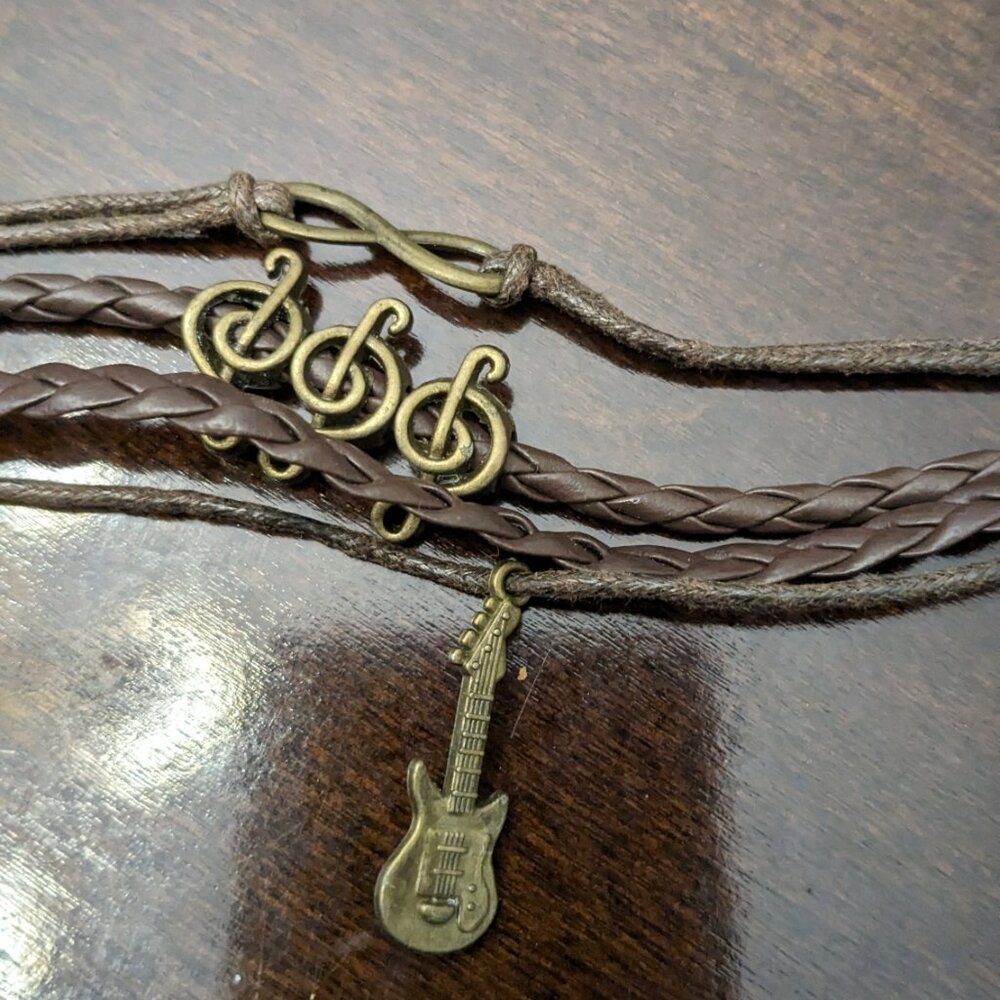 Braided Bracelet Lovely Infinity Friendship Multilayer Charm Leather Fas…